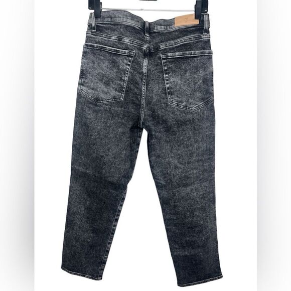 7 For All Mankind Luxe Vintage Felix High Waist Cropped Straight Jeans Size 30 - Picture 3 of 15